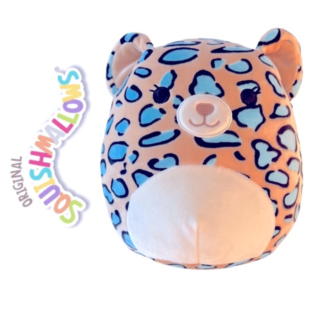 SQUISHMALLOWS 8” Liv the Teal Leopard by Kellytoy